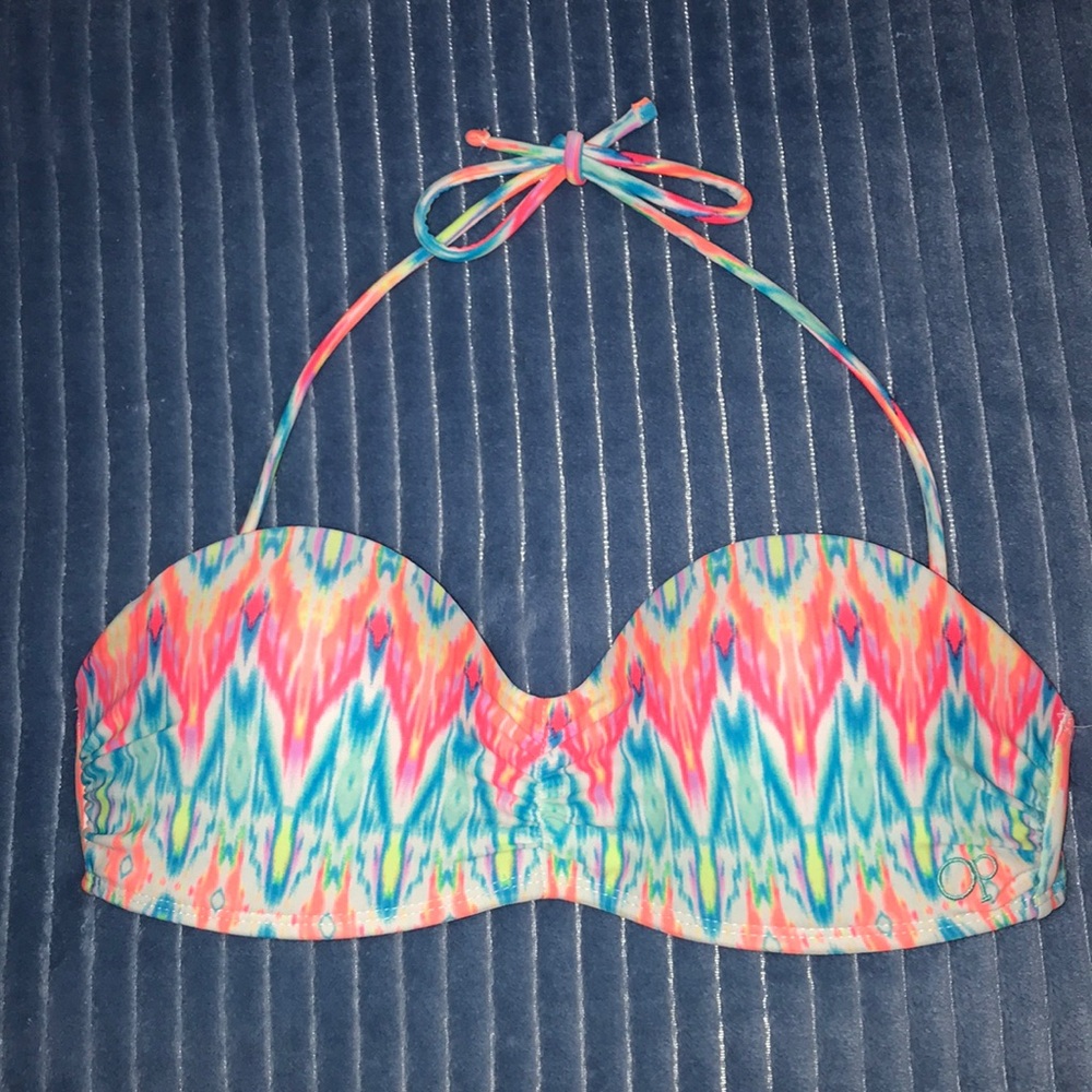 aztec print bikini top